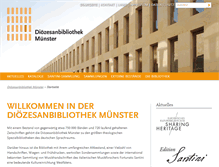 Tablet Screenshot of dioezesanbibliothek-muenster.de